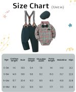 SANMIO Baby Boy Clothes 0-18M Baby Boys Suit 4pcs Baby Boy Dress Clothes Infant Tuxedo Sets - Image 8